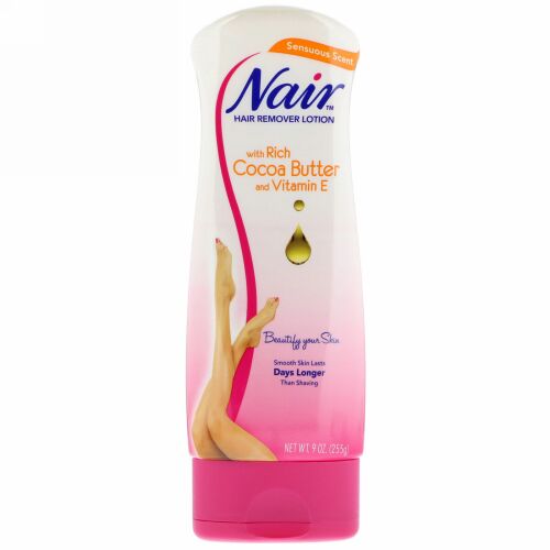 Nair, リッチココアバター＆ビタミンE配合ヘアリムーバーローション、9 oz (255 g) (Discontinued Item)