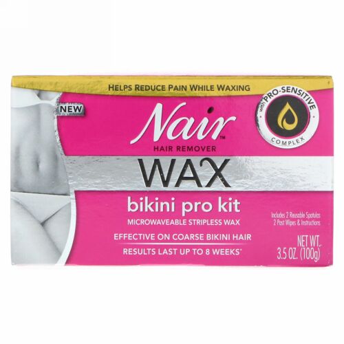 Nair , Hair Remover, Wax Bikini Stripless Pro Kit, 3.5 oz (100 g) (Discontinued Item)