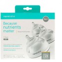Nanobebe, 母乳用ボトル、0ヶ月以上、グレー、3本パック、各5 oz (150 ml) (Discontinued Item)