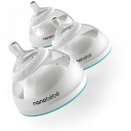 Nanobebe, Nanobebe, Breastmilk Bottles, 0+ Months, Teal, 3 Pack, 5 oz (150 ml) Each (Discontinued Item)