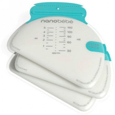 Nanobebe, 母乳保存バッグ、滅菌済みバッグ50枚、各5オンス (150ml) (Discontinued Item)