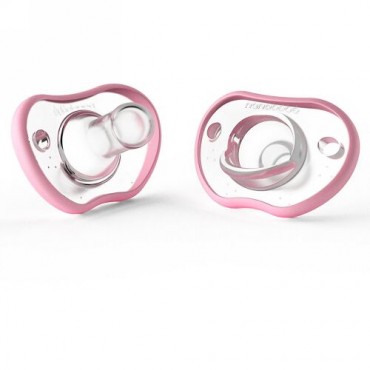 Nanobebe, フレキシーおしゃぶり、生後0〜3カ月、ピンク、2個パック (Discontinued Item)