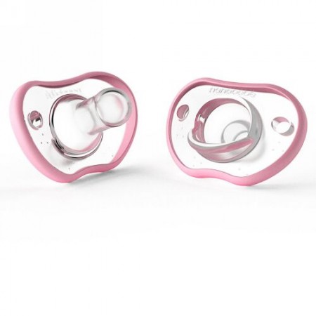 Nanobebe, フレキシーおしゃぶり、生後3カ月以上、ピンク、2個パック (Discontinued Item)