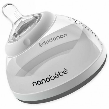 Nanobebe, 離乳容器、ステージ2、グレー、1個入り、8 oz (240 ml) (Discontinued Item)