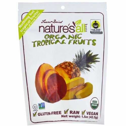 Natierra, Organic Freeze-Dried, Tropical Fruits, 1.5 oz (42.5 g) (Discontinued Item)