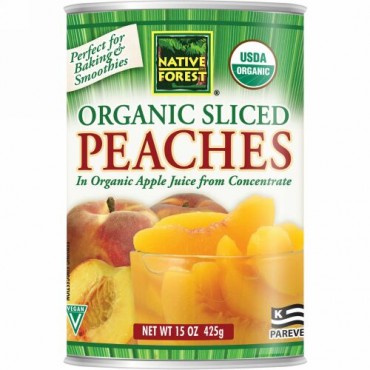 Native Forest, Edward & Sons, Native Forest, Organic Sliced Peaches, 15 oz (425 g) (Discontinued Item)