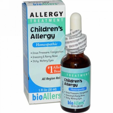 NatraBio, バイオアラーズ（bioAllers）、子ども用アレルギー、 アレルギートリートメント、1 fl oz (30 ml)