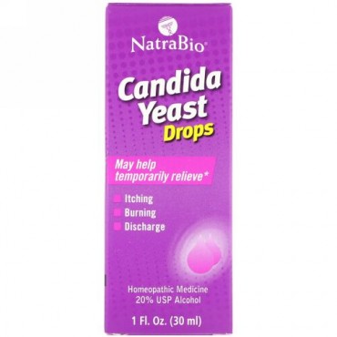NatraBio, Candida Yeast Drops, 1 fl oz (30 ml) (Discontinued Item)