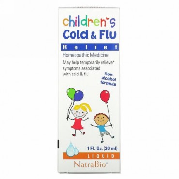 NatraBio, 子ども用風邪＆インフルエンザリリーフ, 30ml（1fl oz）