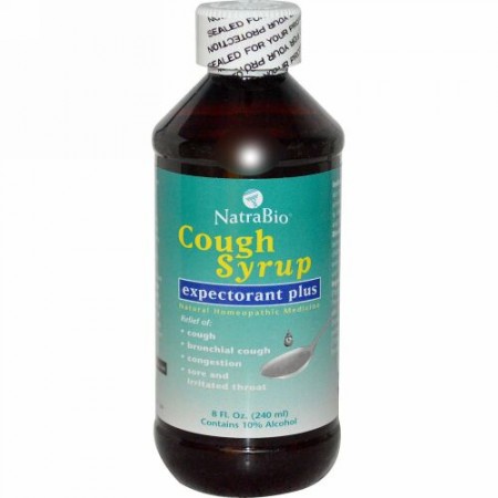 NatraBio, 咳止めシロップ、去痰プラス、8 fl oz (240 ml)