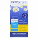Natracare, 有機綿タンポン, スーパー, 16タンポン
