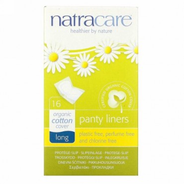 Natracare, オーガニック＆ナチュラル パンティーライナー、ロング、16個入