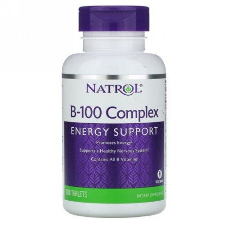 Natrol, B-100 コンプレックス, 100錠 (Discontinued Item)