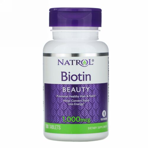 Natrol, ビオチン, 1000 mcg, 100 タブレット