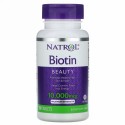 Natrol, ビオチン、成分増量タイプ、10,000mcg、タブレット100粒