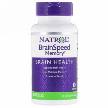 Natrol, BrainSpeedメモリ、60錠 (Discontinued Item)