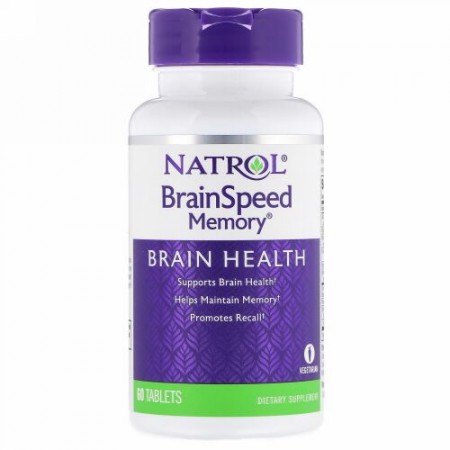 Natrol, BrainSpeedメモリ、60錠 (Discontinued Item)