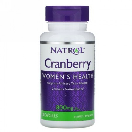 Natrol, クランベリー、800mg、30カプセル