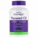 Natrol, 亜麻仁オイル、心臓の健康、1,000 mg、ソフトジェル90粒 (Discontinued Item)