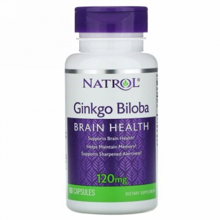 Natrol, イチョウ, 120 mg, 60 カプセル