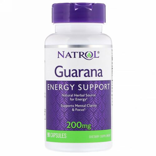 Natrol, ガラナ, 200 mg, 90 カプセル