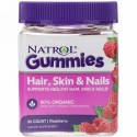 Natrol, ガミーズ、ヘア・スキン・ネイル、ラズベリー、90個