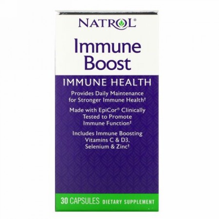 Natrol, イミューンブースト（免疫活性剤）、エピコール（EpiCor）配合、即効性 30 錠