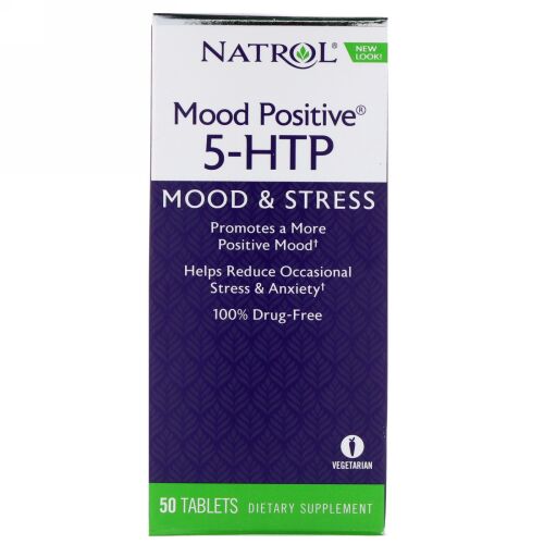 Natrol, ムード ポジティブ 5-HTP、50錠