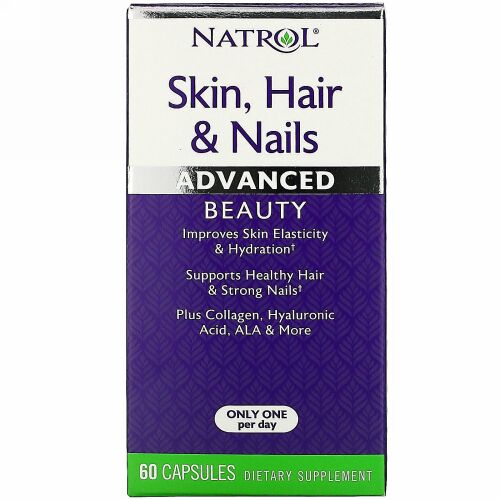 Natrol, 肌・髪・爪用、アドバンスドビューティー、カプセル60粒