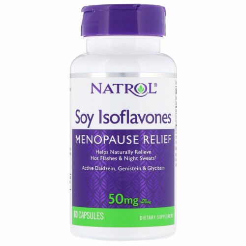 Natrol, 大豆イソフラボン、50mg、60カプセル