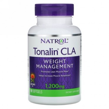 Natrol, Tonalin®（トナリン）共役リノール酸、1200mg、ソフトジェル90粒