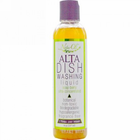 NaturOli, アルタ・ディッシュ液体洗剤, 香料不使用, 8 オンス (237 ml) (Discontinued Item)