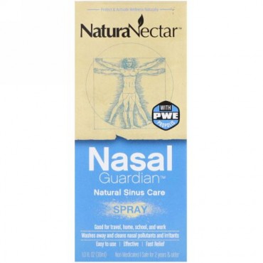 NaturaNectar, Nasal Guardian Spray、1.0液量オンス(30 ml)