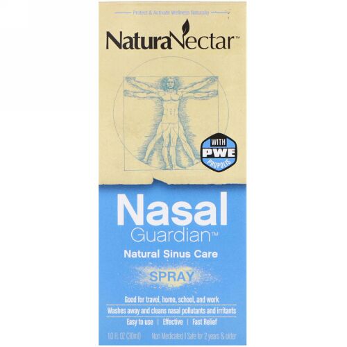 NaturaNectar, Nasal Guardian Spray、1.0液量オンス(30 ml)