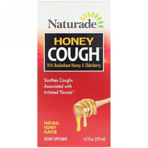 Naturade, ハニーコフ、そばハチミツ＆エルダーベリー配合、天然ハチミツ風味、4.2液量オンス(125 ml) (Discontinued Item)