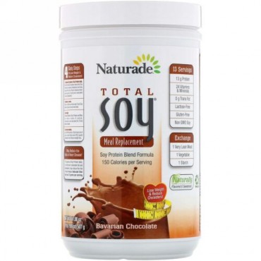 Naturade, Total Soy（トータルソイ）、食事代替品、バイエルンチョコレート、507g（17.88オンス）