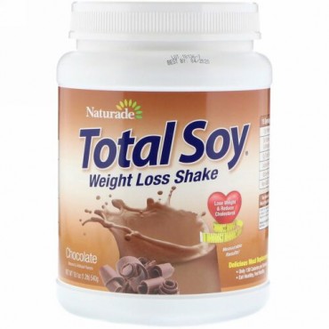 Naturade, トータルソイ（Total Soy）、減量シェイク、チョコレート味、1.2lb（540g）