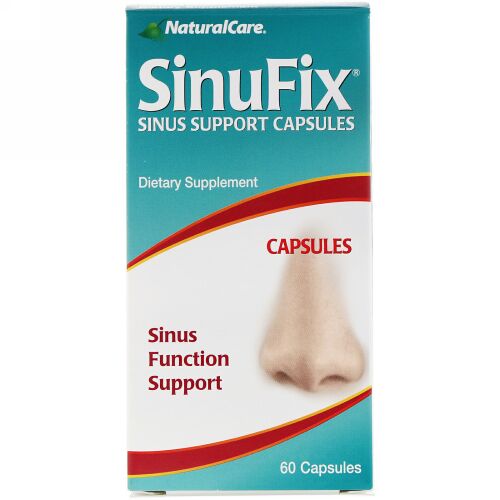 NaturalCare, SinuFix、副鼻腔の健康カプセル、60カプセル (Discontinued Item)