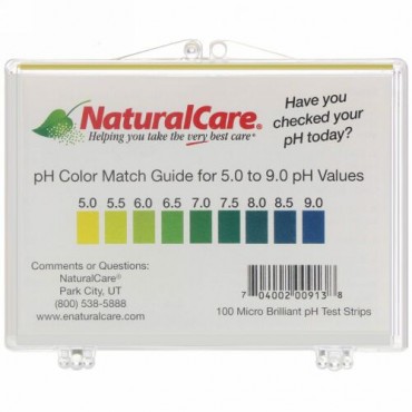 NaturalCare, pH試験紙、100枚