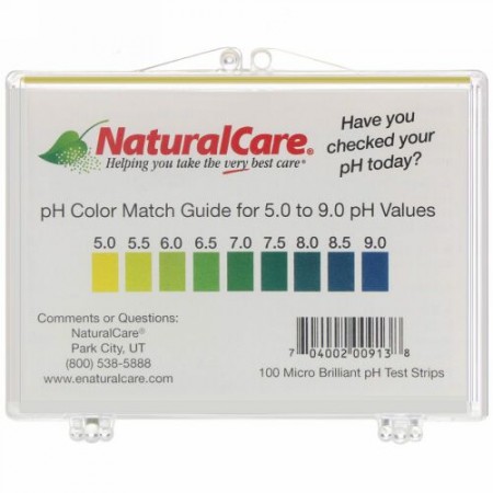 NaturalCare, pH試験紙、100枚