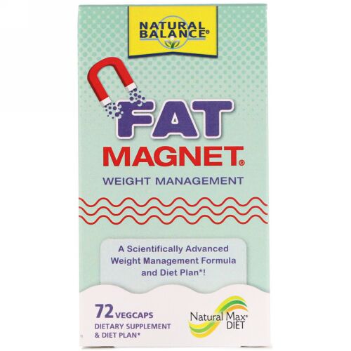 Natural Balance, ファットマグネット、体重管理、72野菜カプセル