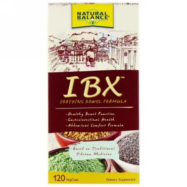 Natural Balance, IBx Soothing Bowel Formula、120ベジキャップ