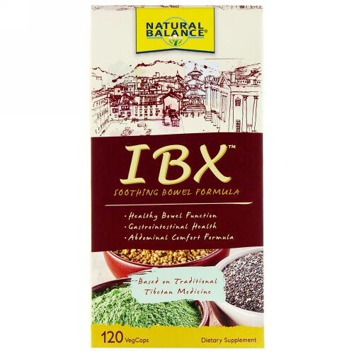 Natural Balance, IBx Soothing Bowel Formula、120ベジキャップ