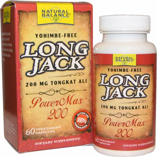 Natural Balance, Long Jack, PowerMax 200, 60錠菜食主義者対応カプセル