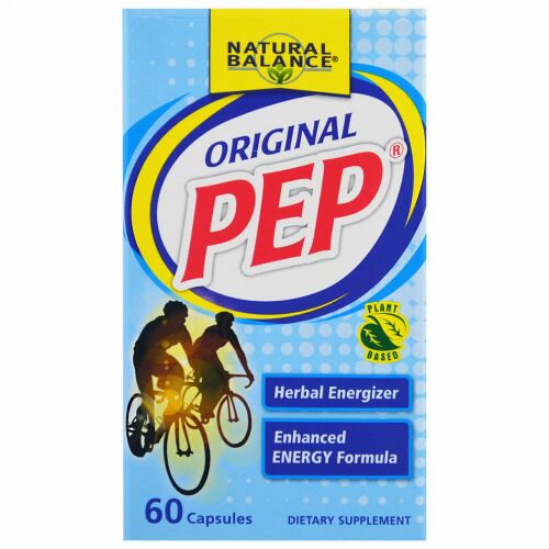 Natural Balance, Original PEP, Herbal Energizer, 60 Capsules (Discontinued Item)