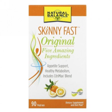 Natural Balance, SKiNNY FAST, Original, 90 Vegetarian Capsules