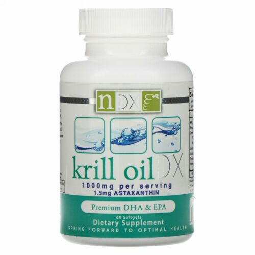 Natural Dynamix (NDX), クリルオイルDX、1000mg、ソフトジェル60粒