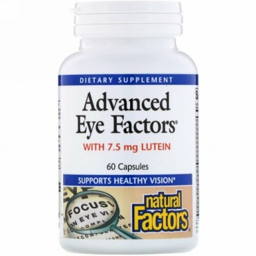 Natural Factors, アドバンスド・アイ・ファクター、カプセル60粒