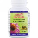 Natural Factors, アンチブイフォーミュラ（Anti-V Formula）、臨床実験済みエキナマイド、ソフトジェル120粒