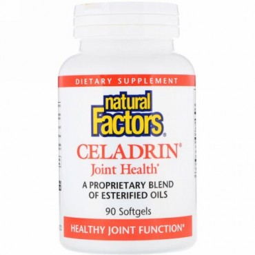 Natural Factors, CELADRIN®（セラドリン）、ジョイントヘルス、ソフトジェル90粒